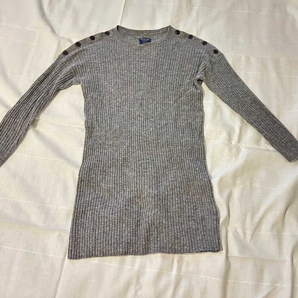 NWOT Abercrombie & Fitch Grey Long Sleeve Sweater Dress Size S